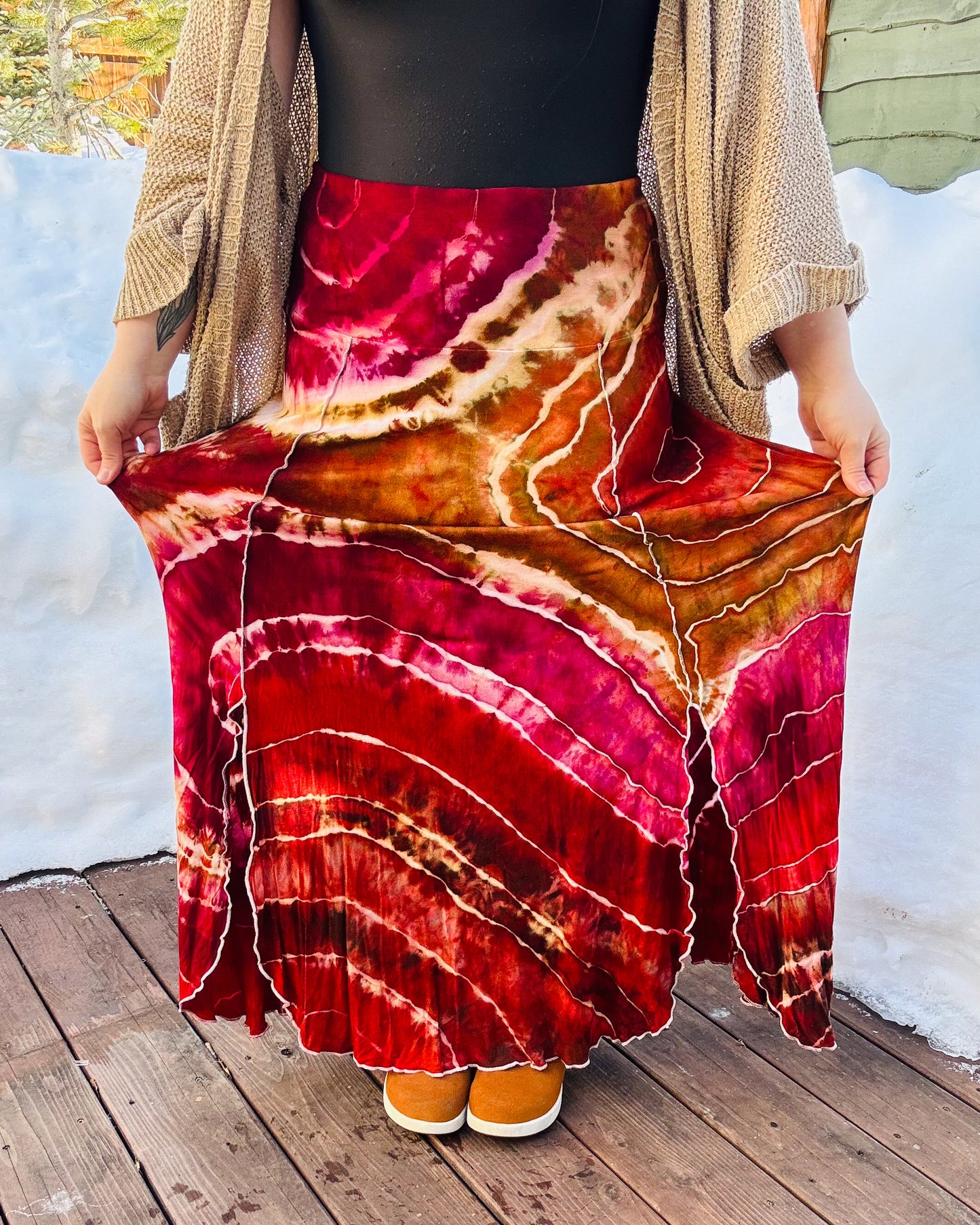 The 'Coralroot' Maxi Skirt