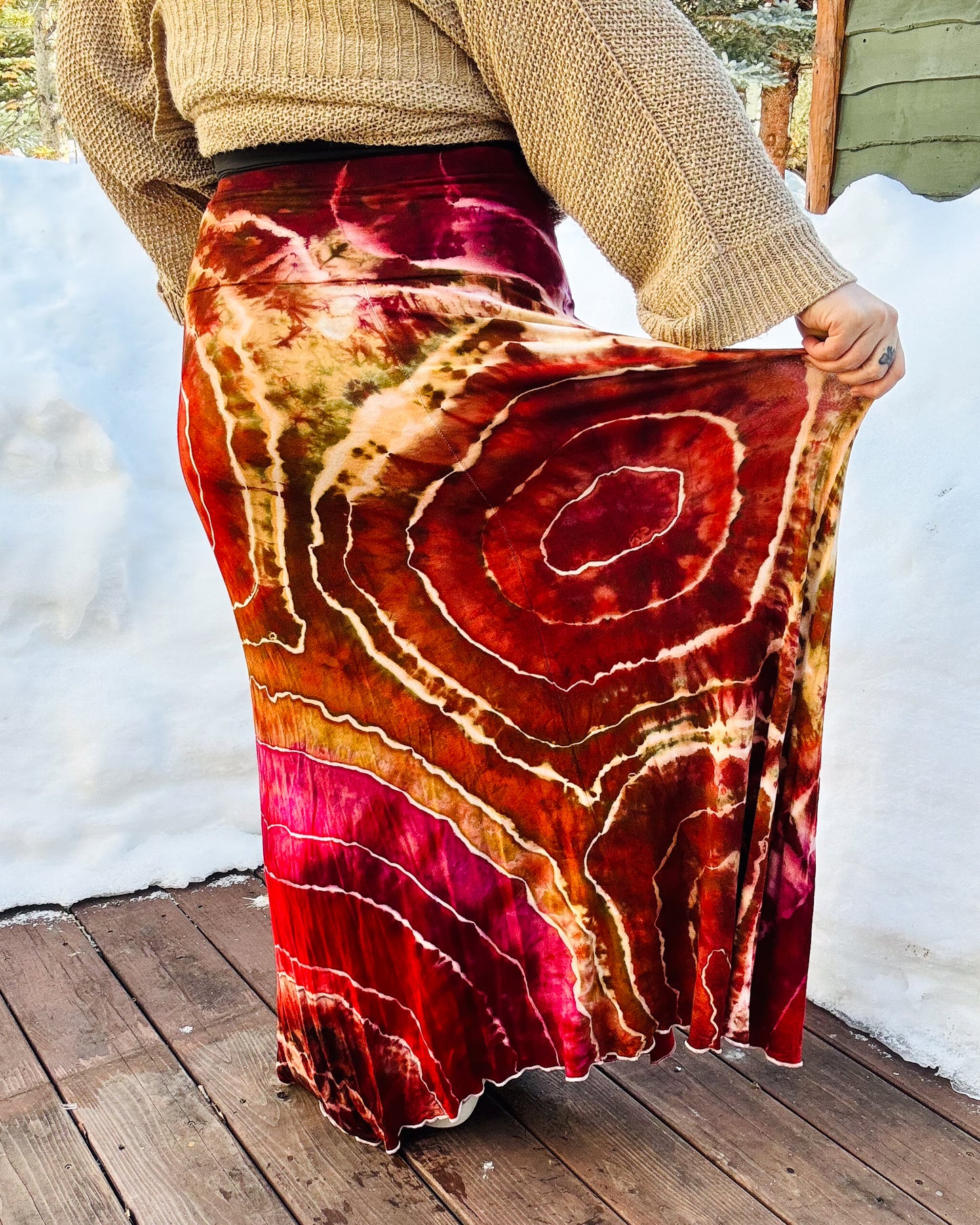 The 'Coralroot' Maxi Skirt
